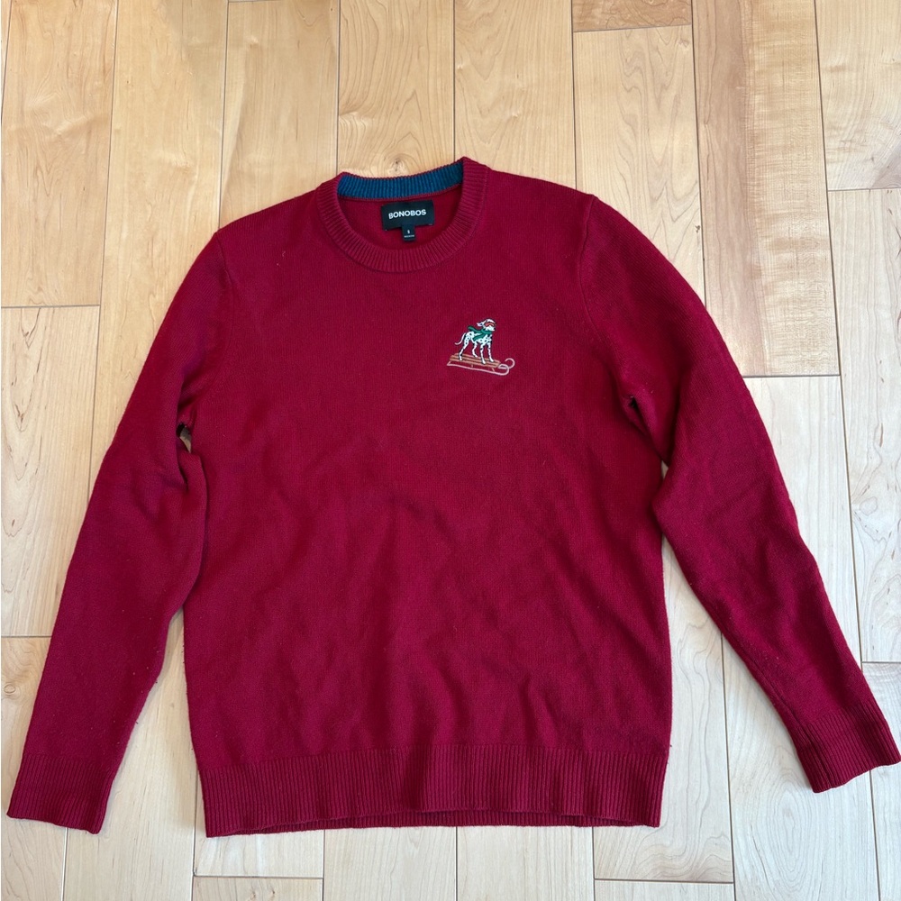 Bonobos Men's Burgundy Sweater Size S